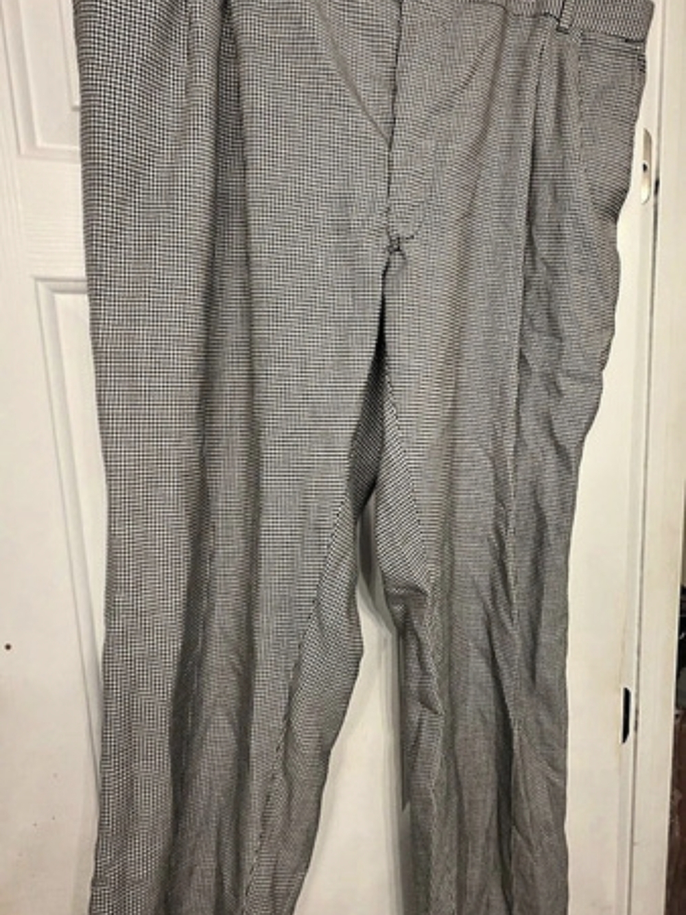 Houndstooth Trousers in Black & White
